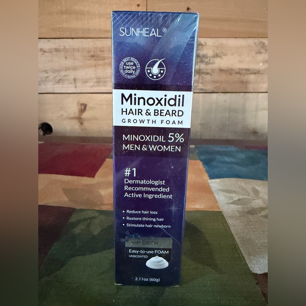 Minoxidil Hair & Beard Growth Foam - Purple